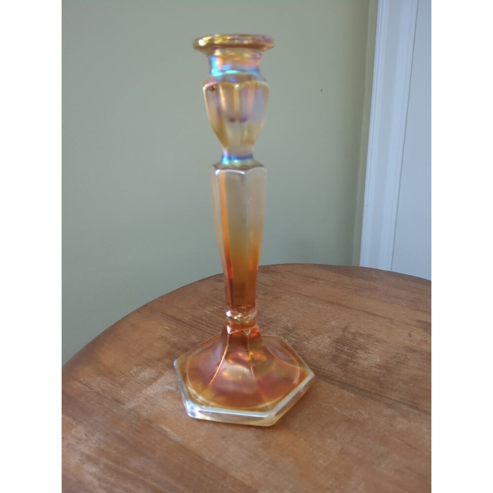 Northwood Carnival Glass No 695 10 1/4" Single Candleholder